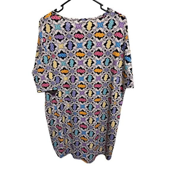LuLaRoe Disney Minnie Mouse Colorful Tunic Shirt High Low Hem Sz M - Picture 5 of 10